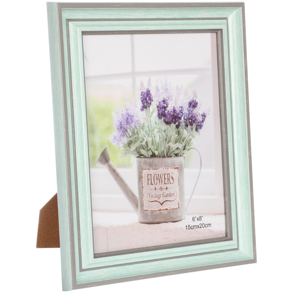 Фоторамка 15*20см «Женева» зелёная дымка, пластик