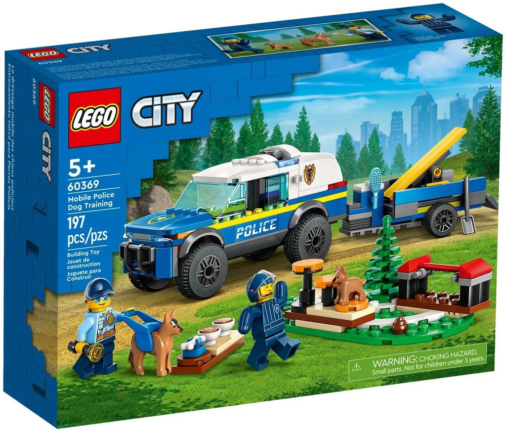 Конструктор LEGO City 60369 Дрессировка полицейской собаки