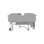 Клемма СМК 222-421D проходная 1-полюсная, с креплением на DIN-рейку (0,08-4 мм²), серая (5 шт./уп.)