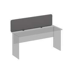 Экран настольный фронтальный тканевый, серый, для стола 160 МР А 866 BA50