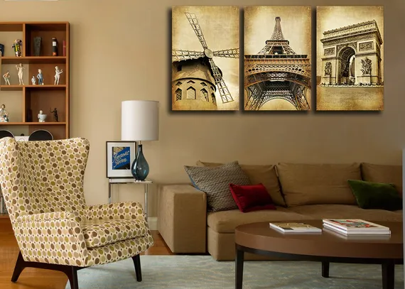 Модульная картина "Винтажный париж"