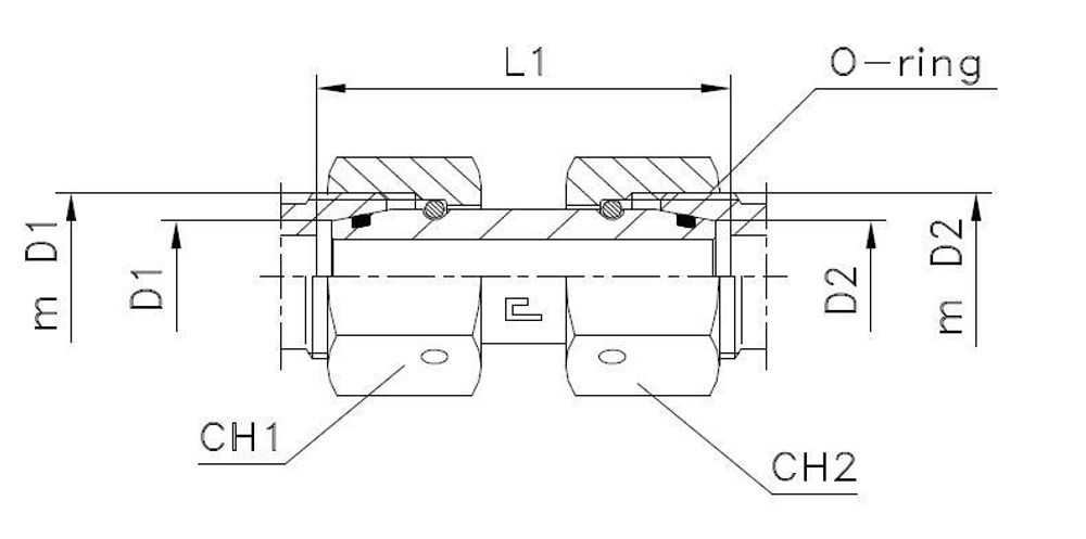 Соединение PNN DL22 М30х2 DL12 M18х1.5