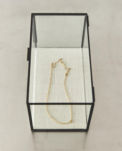 Zara Home Шкатулка из стекла, цвет чёрный, 22 см