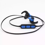 Bluetooth Наушники  Komc B602 Black-blue, беспроводная гарнитура, спортивные наушники, черно-синие