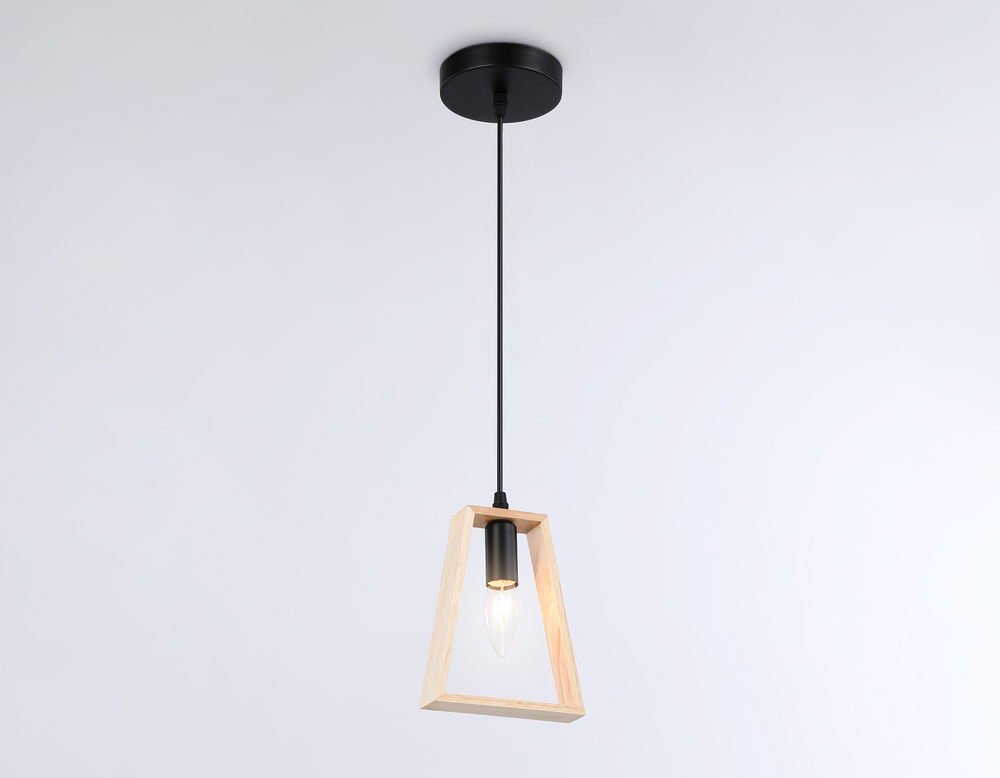 TR80497 BK/LW черный/светлое дерево E14 max 60W D150*1000