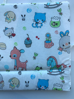 Борт-охранник бязь "Круги" серый