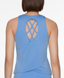 Oysho Футболка комфортлюкс с перекрестной спиной, синий