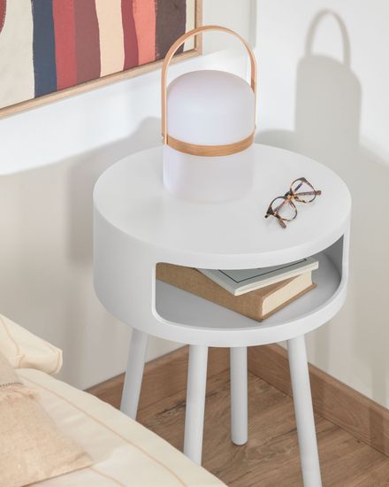 Столик Bruk с полкой белый Испания