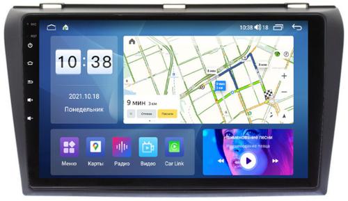 Магнитола для Mazda 3, Axela 2003-2009 - Parafar PF161UHD на Android 13, Быстрая, QLED, CarPlay, 4G SIM-слот