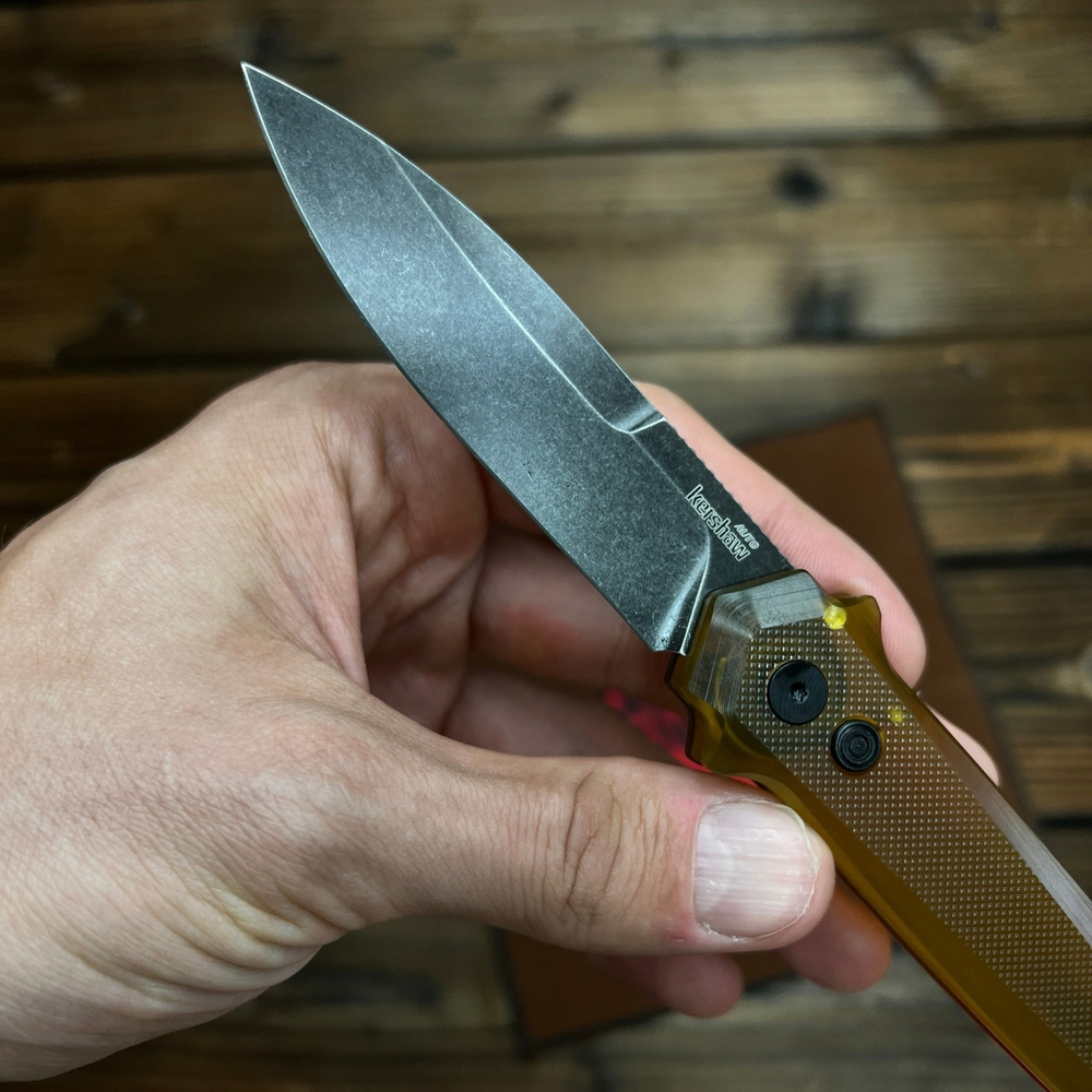 Нож Kershaw Launch 15 - рукоять ультем, клинок черный RK-489