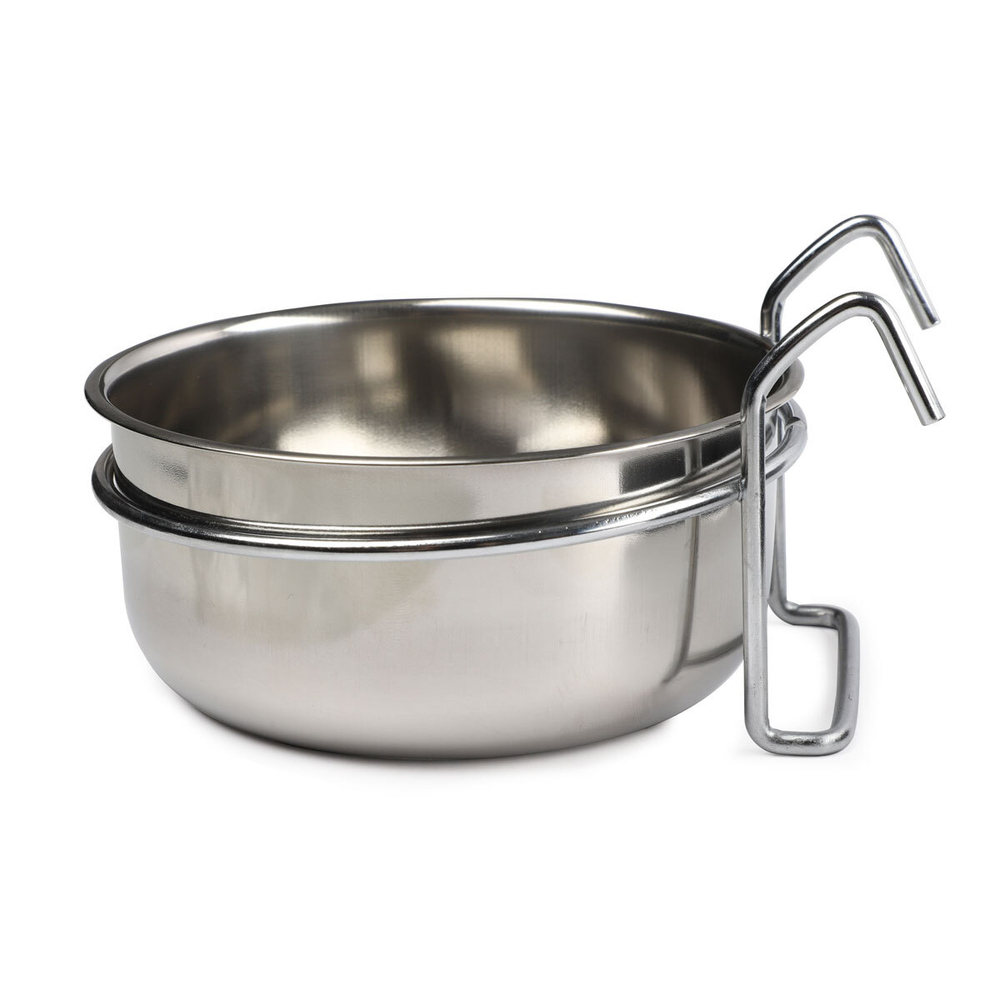 Миска металлическая с держателем, 0,55л, Triol