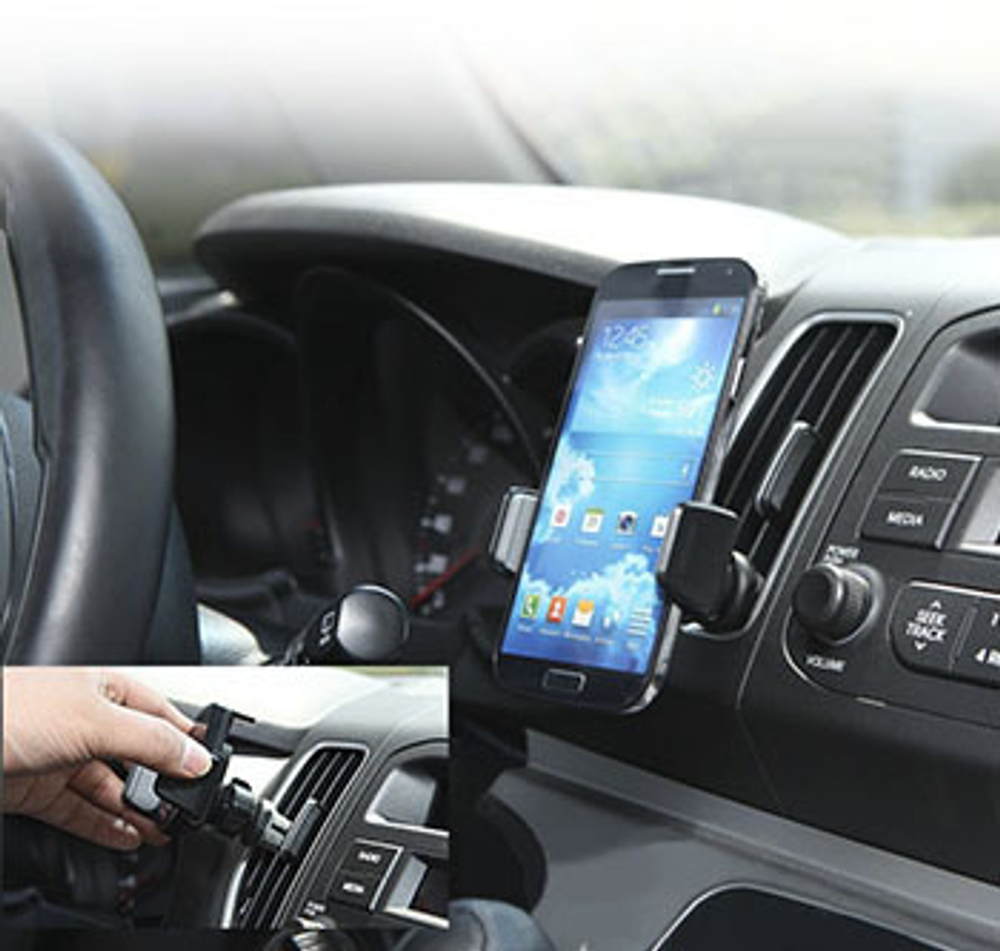 Держатель автомобильный для устройств Kropsson NFC Air 3.5"-5.8"(54-87мм) на решетку воздуховода,