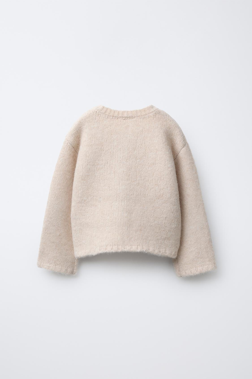 ZARA КАРДИГАН С ВЫШИВКОЙ «ЦВЕТЫ», ЭКРЮ