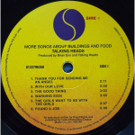 Talking Heads / More Songs About Buildings And Food (LP)