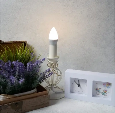 Лампа светодиодная Rexant, 9,5Вт, свеча, E14, 220В, 903Лм, 2700К (10)