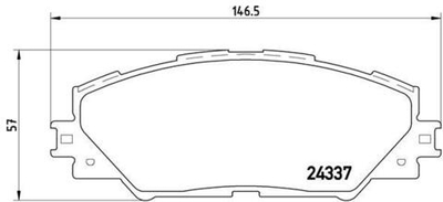 BREMBO - P83071-BRB - Brake Pad Set, disc brake