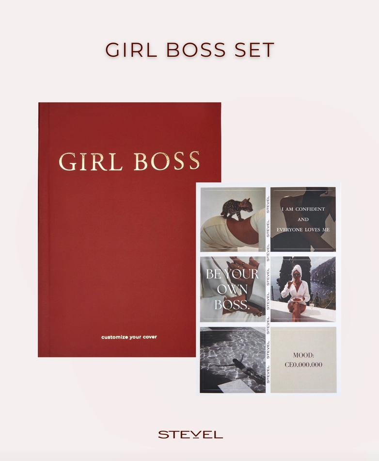 Блокнот для записей в мягком переплете в линейку GIRL BOSS