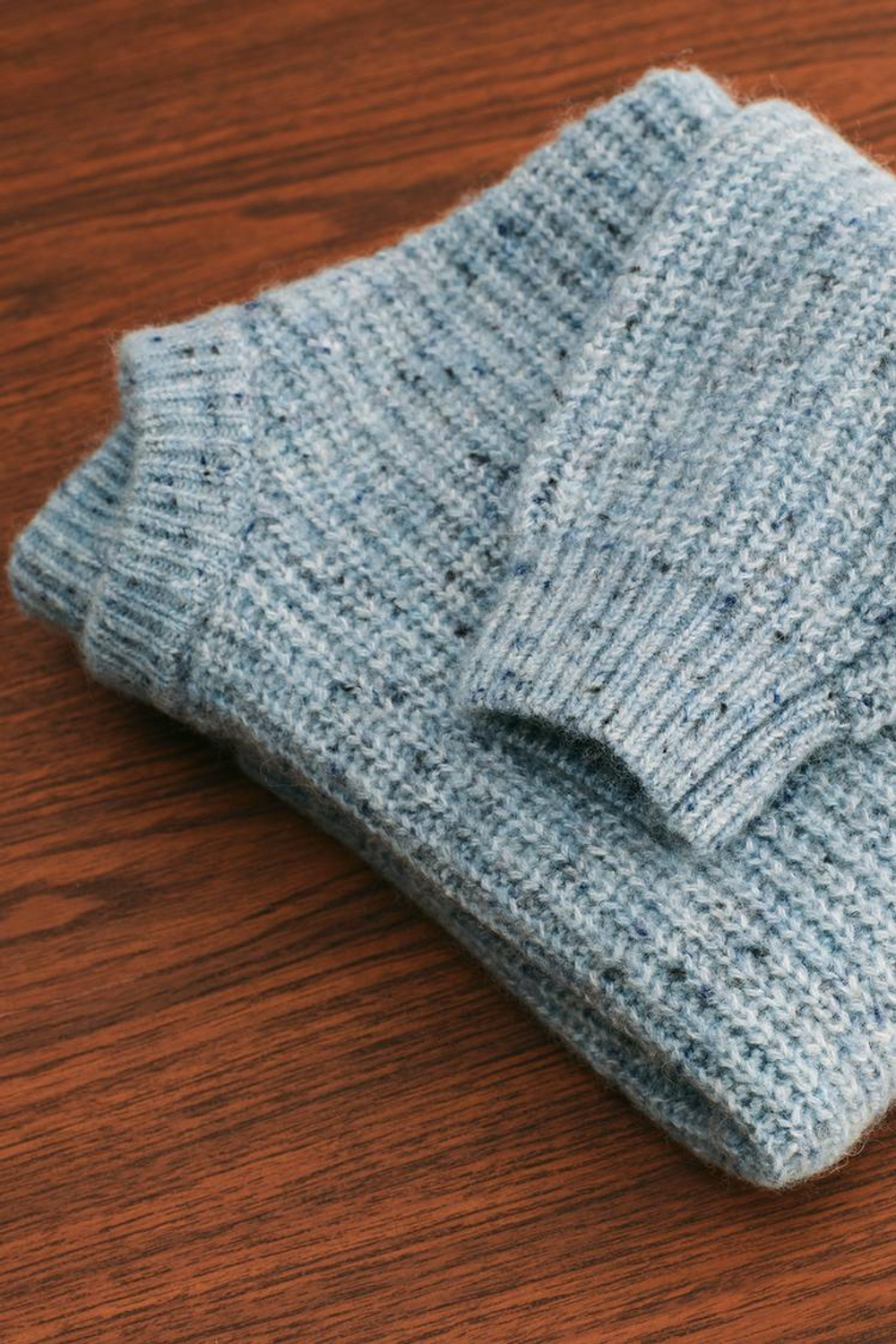 ZARA TIMELESS - ДЖЕМПЕР КРУПНОЙ ВЯЗКИ ИЗ ШЕРСТИ, ГОЛУБОЙ