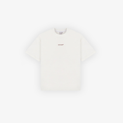 Футболка UNIFORM Heavy minilogo молочный/бордовый