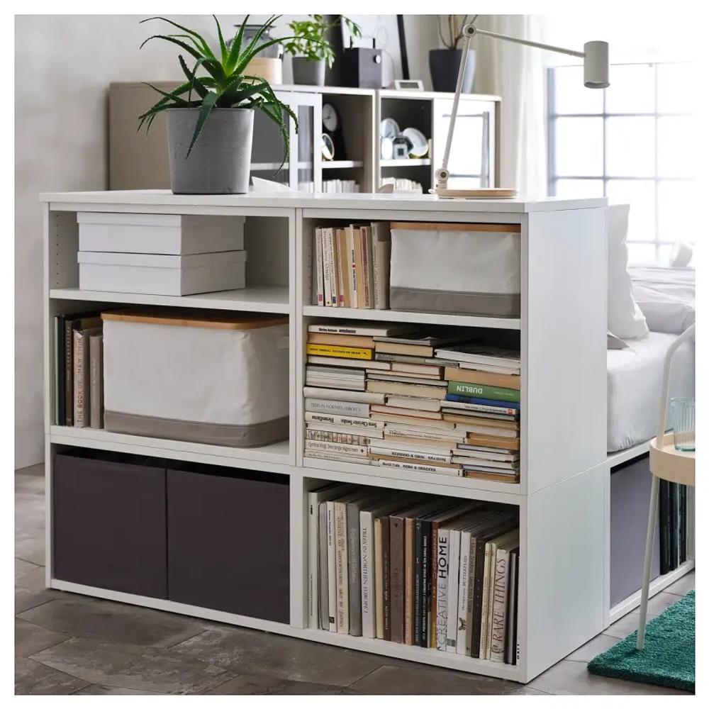 Каркас кровати с 2 ящиками - IKEA PLATSA, 200х140 см, белый, ПЛАТСА ИКЕА