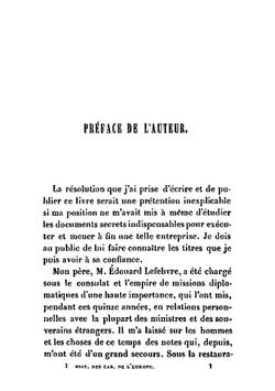 Histoire des cabinets de l'Europe pendant le Consulat et l'Empire | Armand Lefebvre