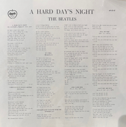Виниловая пластинка The Beatles ‎– A Hard Day's Night LP
