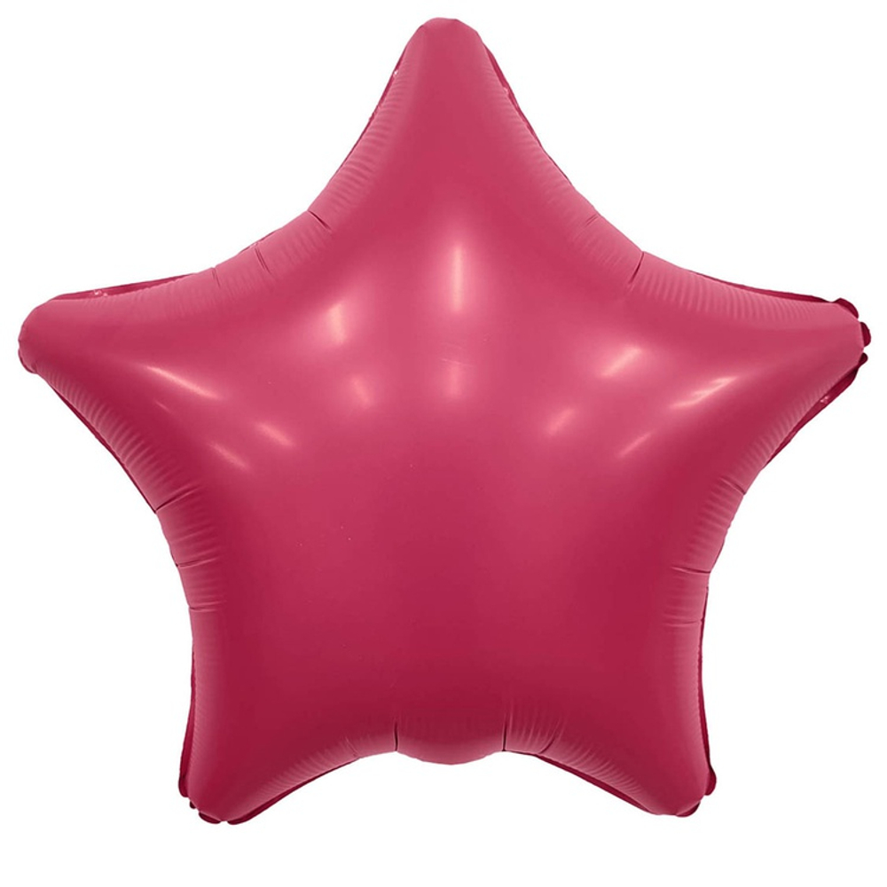 Шар фольгированный Звезда 46 см (Малиновый)