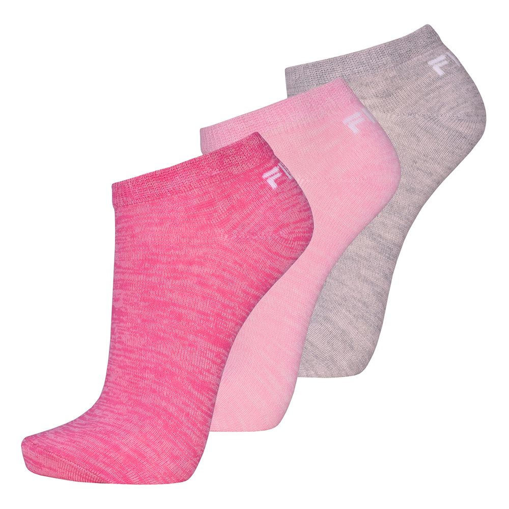 Теннисные носки Fila Invisible Plain Socks 3P - lady melange