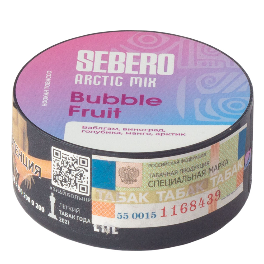 Sebero Arctic Mix - Bubble Fruit (Бабл-гам, Виноград, Голубика, Манго, Арктик) 25 гр.