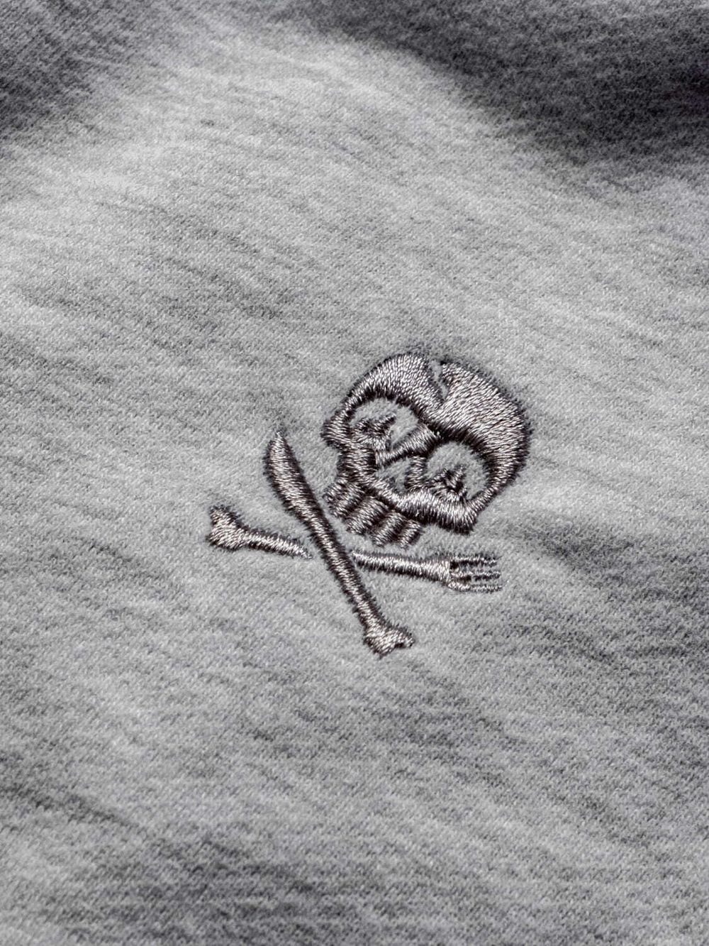 Брюки Hardlunch Logo оверсайз меланж серые