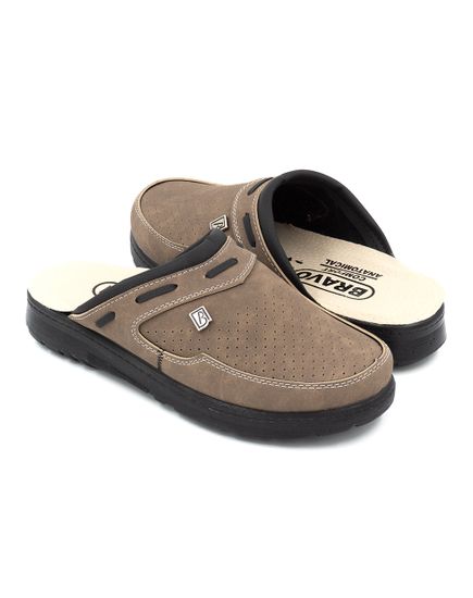 504 | "Ivan 2.0" Мужские тапочки-сабо (коричневый)