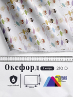Оксфорд с принтом 2 метра №3 210 D