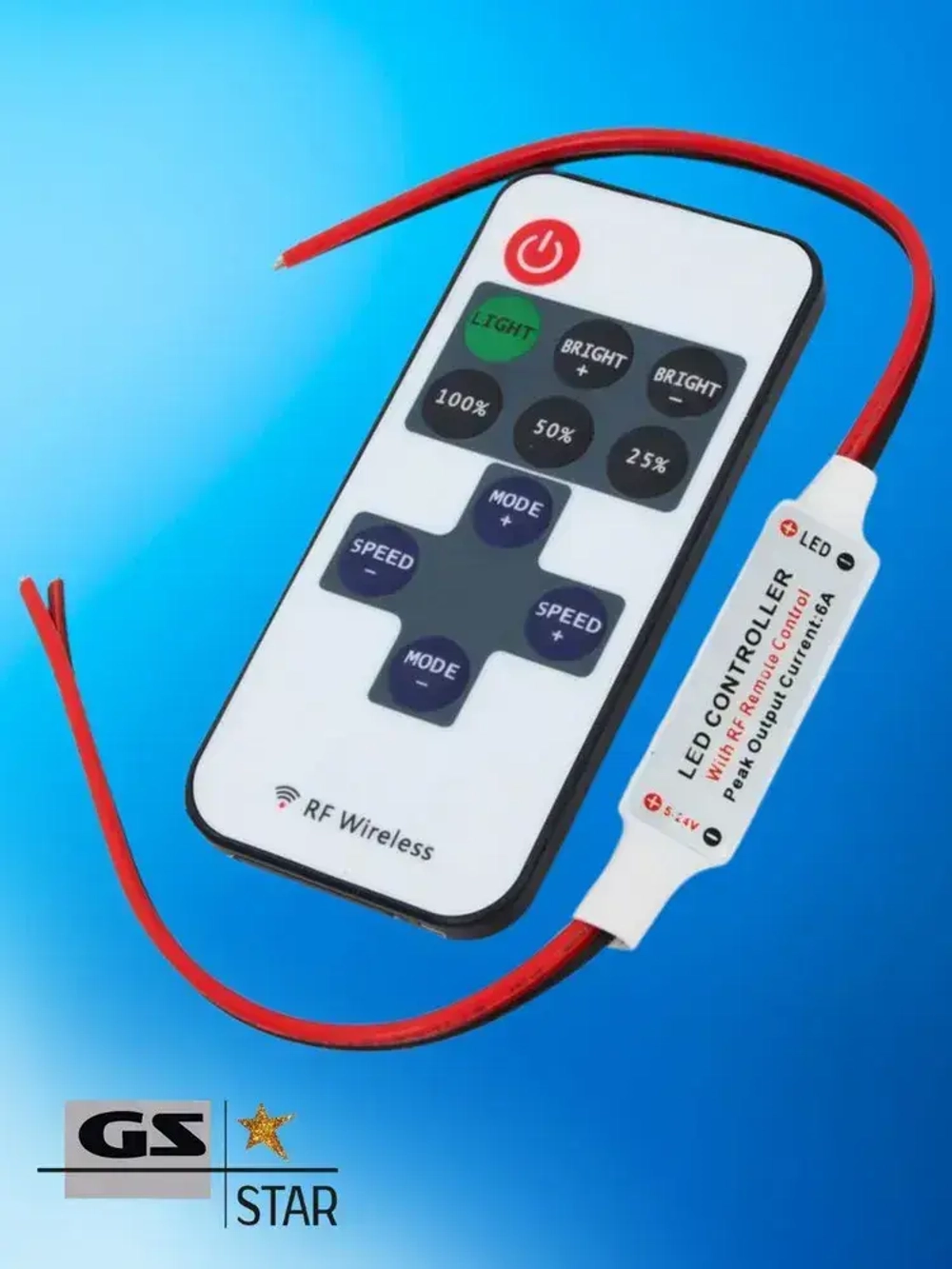 Диммер для светодиодной ленты с пультом mini