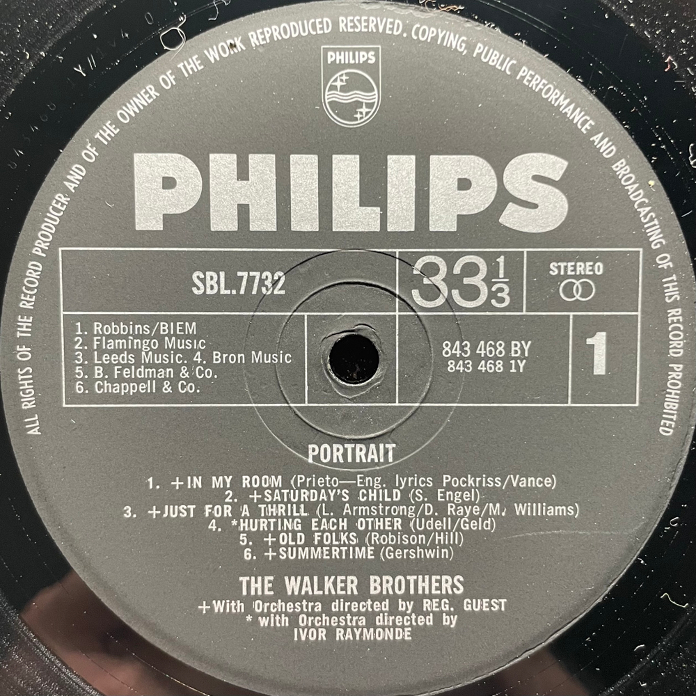 The Walker Brothers ‎– Portrait (Англия 1966г.)