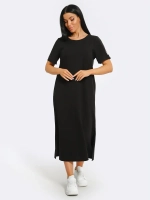 Платье хлопок однотон большие размеры