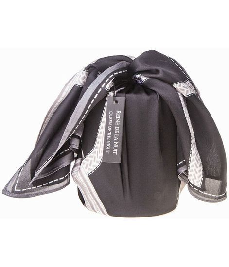 Большая черная свеча "ёлочка" с золотой пчелой и платком, Cote Noire