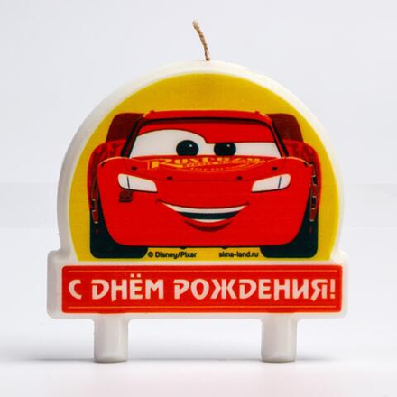 Свеча в торт "С Днем Рождения", Тачки 6756867