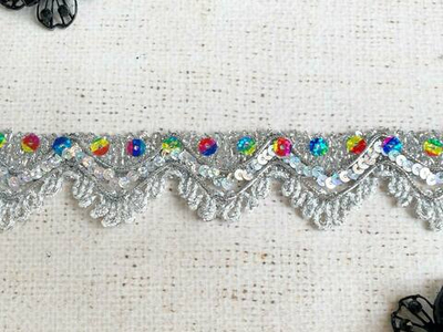 Тесьма люрекс, ш. 3,5 см.