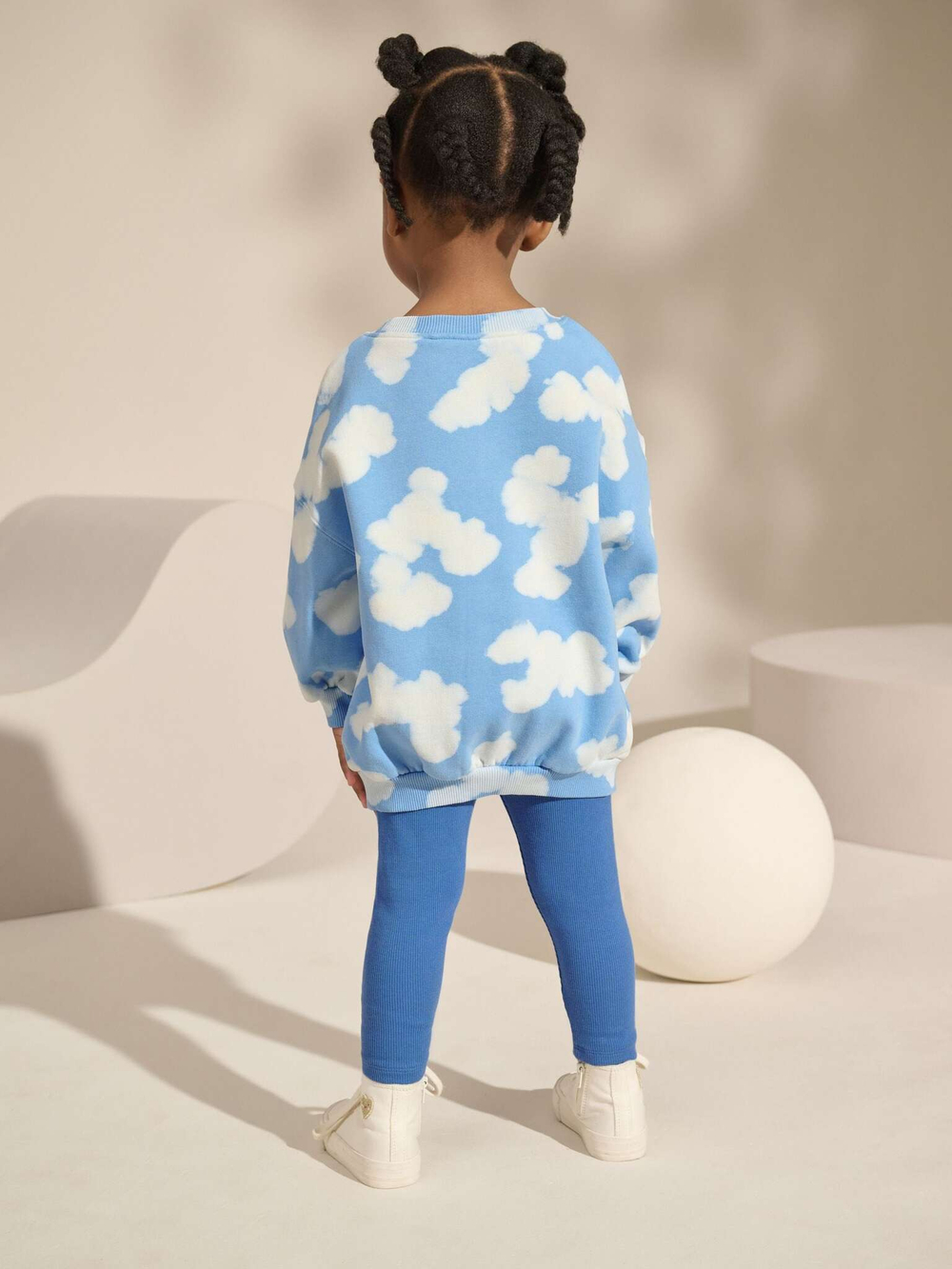 Толстовка и легинсы в комплекте для девочки Next E54-943, Голубой