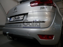 Фаркоп оцинкованный Galia C068C для Citroen C4 Picasso, C4 Grand Picasso 2013-, Peugeot 308 хетчбек, универсал 2013-(паспорт и сертификат в комплекте)(без электрики)