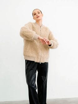 Куртка бомбер из шерсти, SilverFox (арт.S2302-001)