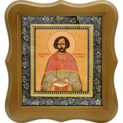 Александр Крутицкий, священномученик, пресвитер. Икона на холсте.
