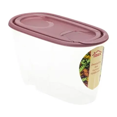 Емкость для сыпучих продуктов 0,9л ягодный (комплект 30 шт)