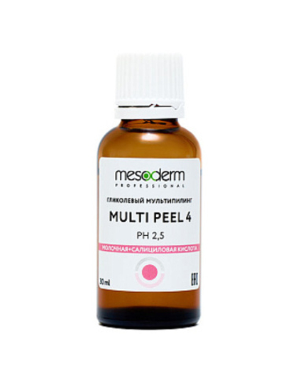 Мезодерм Гликолевый мультипилинг с молочной и салициловой кислотой "Multi Peel 4" 30 мл, Mesoderm
