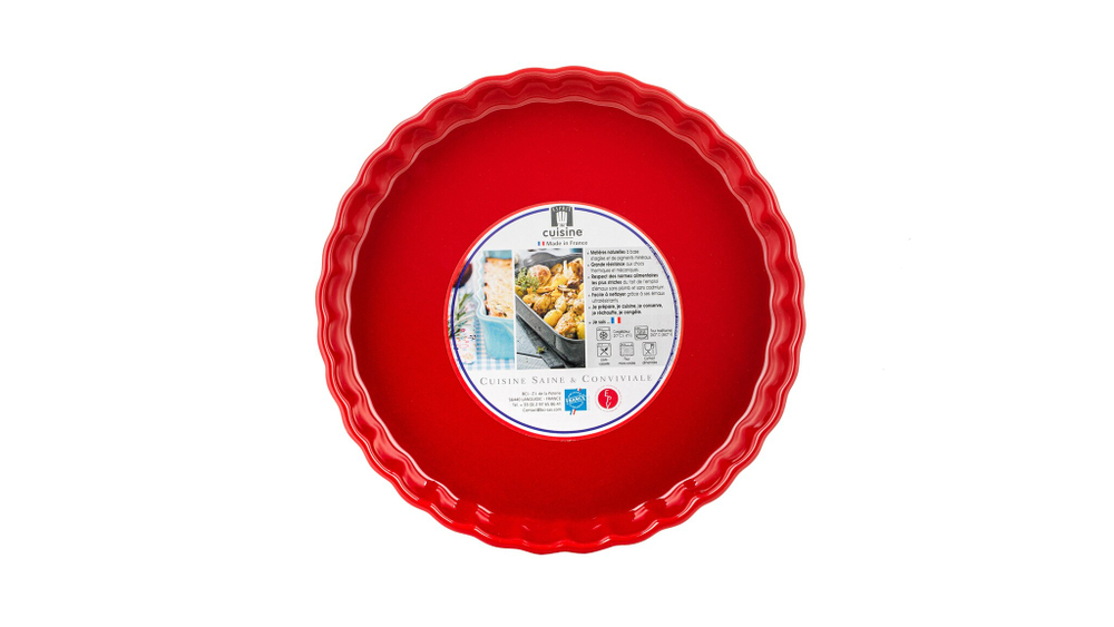 Форма для пирога 27см Esprit de cuisine Festonne малиновая