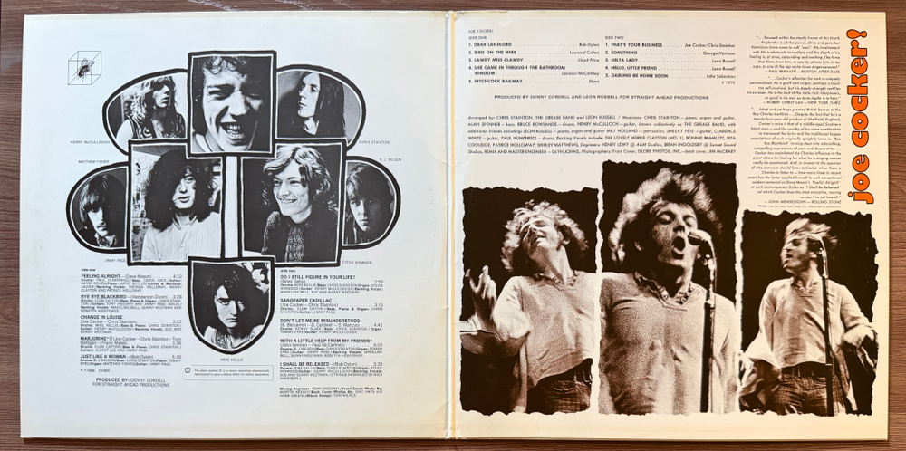 Joe Cocker - Joe Cocker / With A Little Help From My Friends 2LP (Германия 1972г.)