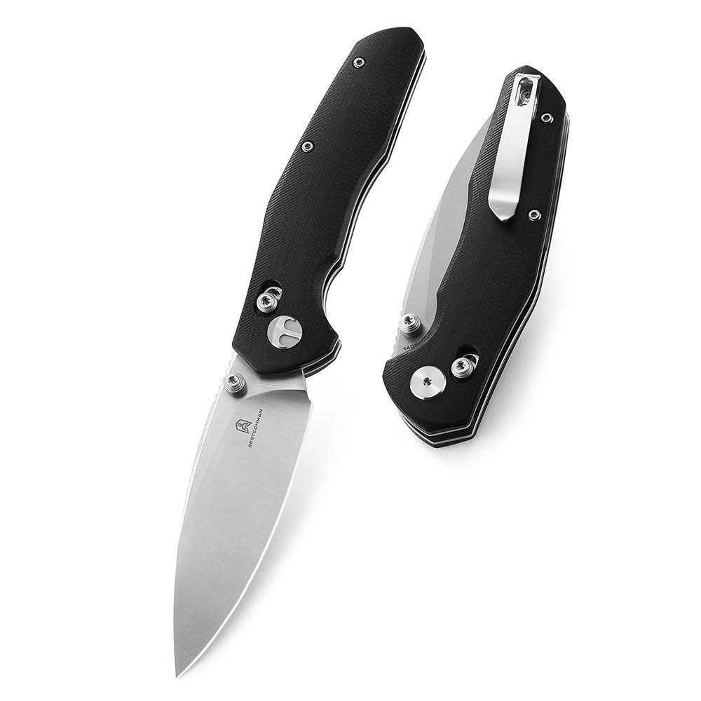 Нож туристический Bestechman Ronan сталь 14C28N, рукоять G10 оранжевая