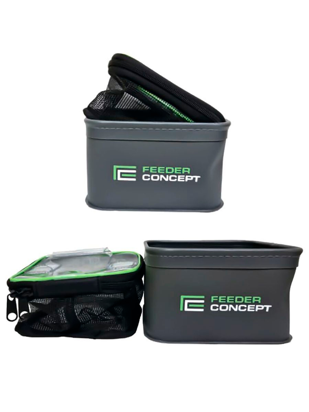 Емкости для прикормки и насадки Feeder Concept EVA 3шт. 01 набор 270х170х75
