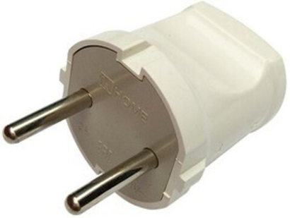 Вилка прямая 10А 4142 белый