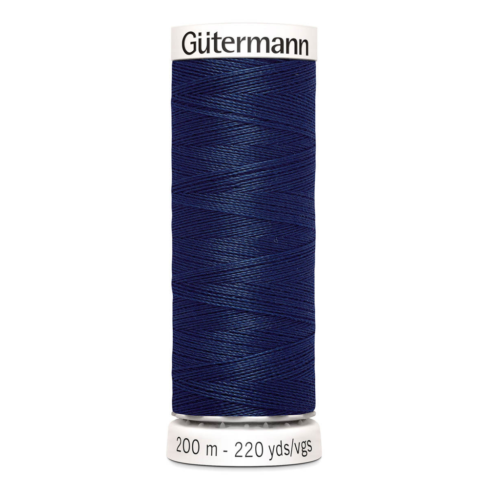 01 Нить Sew-All 100/200 м для всех материалов, 100% полиэстер Gutermann 748277 (011 т.синий)